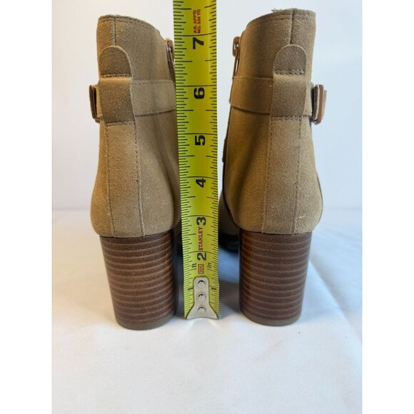 Blondo Tamzin Waterproof Booties Womens Size 5.5M Tan Suede Ankle Boots Casual - Picture 9 of 12
